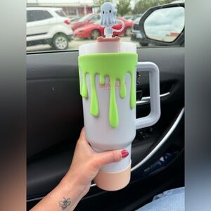 *VIRAL* Green slime tumbler sleeve from target dollar spot